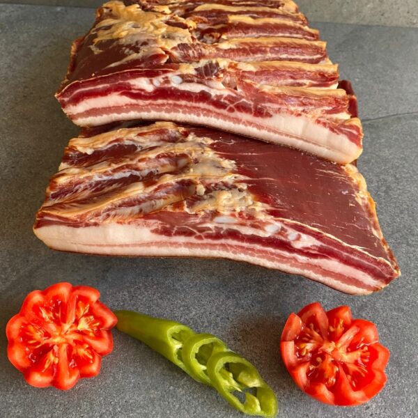 Füstölt kolozsvári szalonna - kézműves termék - 5kg/tábla