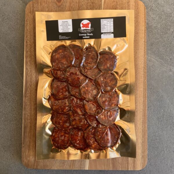 Csemege bivaly szalámi - kézműves termék - szeletelt - 150g