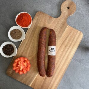 Csemege szürkemarha kolbász - kézműves termék - 350g/szál