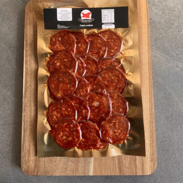 Csípős szalámi - szeletelt - kézműves termék - 150g