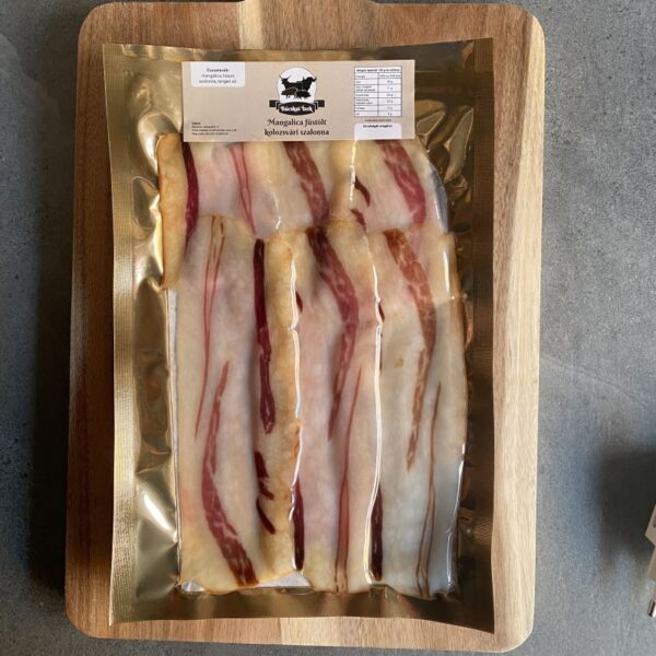 Mangalica füstölt kolozsvári szalonna - szeletelt- kézműves termék - 150g