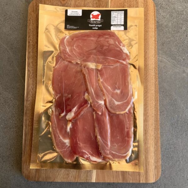 Füstölt prágai sonka - Szívsonka - szeletelt - kézműves termék - 150g