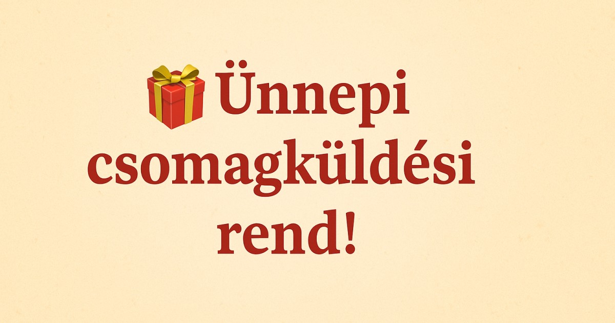 ünnepi csomagküldés